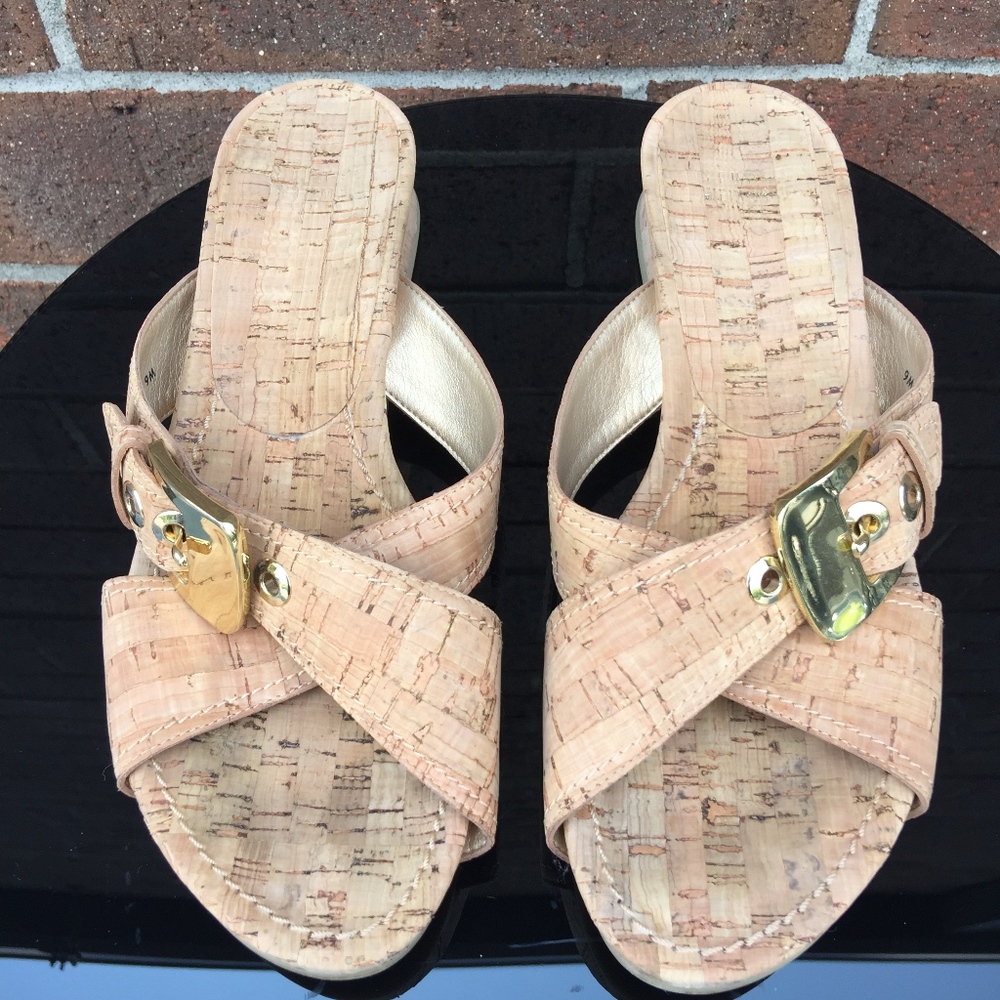 Stuart Weitzman Cork Sandals